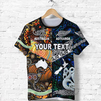 Custom New Zealand and Australia T Shirt Together Blue LT8 - Wonder Print Shop
