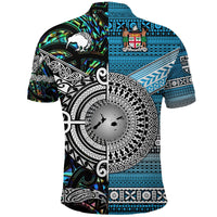 New Zealand Maori Aotearoa Fiji Tapa Polo Shirt Together Green LT8 - Wonder Print Shop
