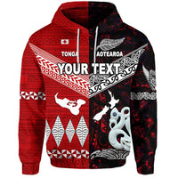 Custom New Zealand Tonga Hoodie Together Red LT8 - Wonder Print Shop