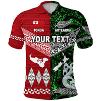 Custom New Zealand Tonga Polynesian Polo Shirt Together Green LT8 - Wonder Print Shop