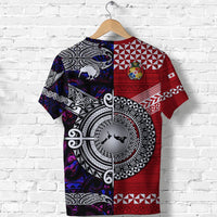 New Zealand Maori Aotearoa Tonga Polynesian Together T Shirt Purple Lt8 - Wonder Print Shop