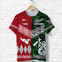 New Zealand Maori Aotearoa Tonga Polynesian Together T Shirt Green Lt8 - Wonder Print Shop