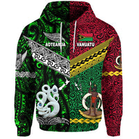 Vanuatu New Zealand Hoodie Together Green LT8 - Wonder Print Shop