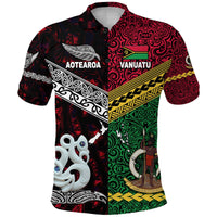 Vanuatu New Zealand Polo Shirt Together Red LT8 - Wonder Print Shop