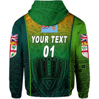 Custom Fiji Ovalau Rugby Hoodie Light Green Style, Custom Text And Number LT8 - Wonder Print Shop