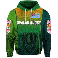 Fiji Ovalau Rugby Hoodie Light Green Style LT8 - Wonder Print Shop
