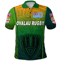 Custom Fiji Ovalau Rugby Polo Shirt Light Green Style, Custom Text And Number LT8 - Wonder Print Shop