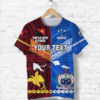 Custom Papua New Guinea And Samoa Together T Shirt LT8 - Wonder Print Shop