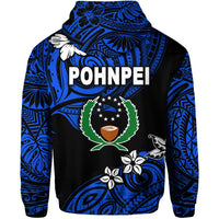 FSM Pohnpei Hoodie Unique Vibes Blue LT8 - Wonder Print Shop