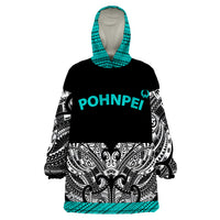 Pohnpei Minimalist Style Wearable Blanket Hoodie - Wonder Print Shop
