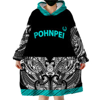 Pohnpei Minimalist Style Wearable Blanket Hoodie - Wonder Print Shop