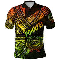 Custom FSM Pohnpei Polo Shirt Original Style Reggae LT8 - Wonder Print Shop