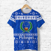 Custom FSM Pohnpei Christmas T Shirt Simple Style LT8 - Wonder Print Shop