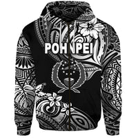 FSM Pohnpei Zip Hoodie Unique Vibes Black LT8 - Wonder Print Shop