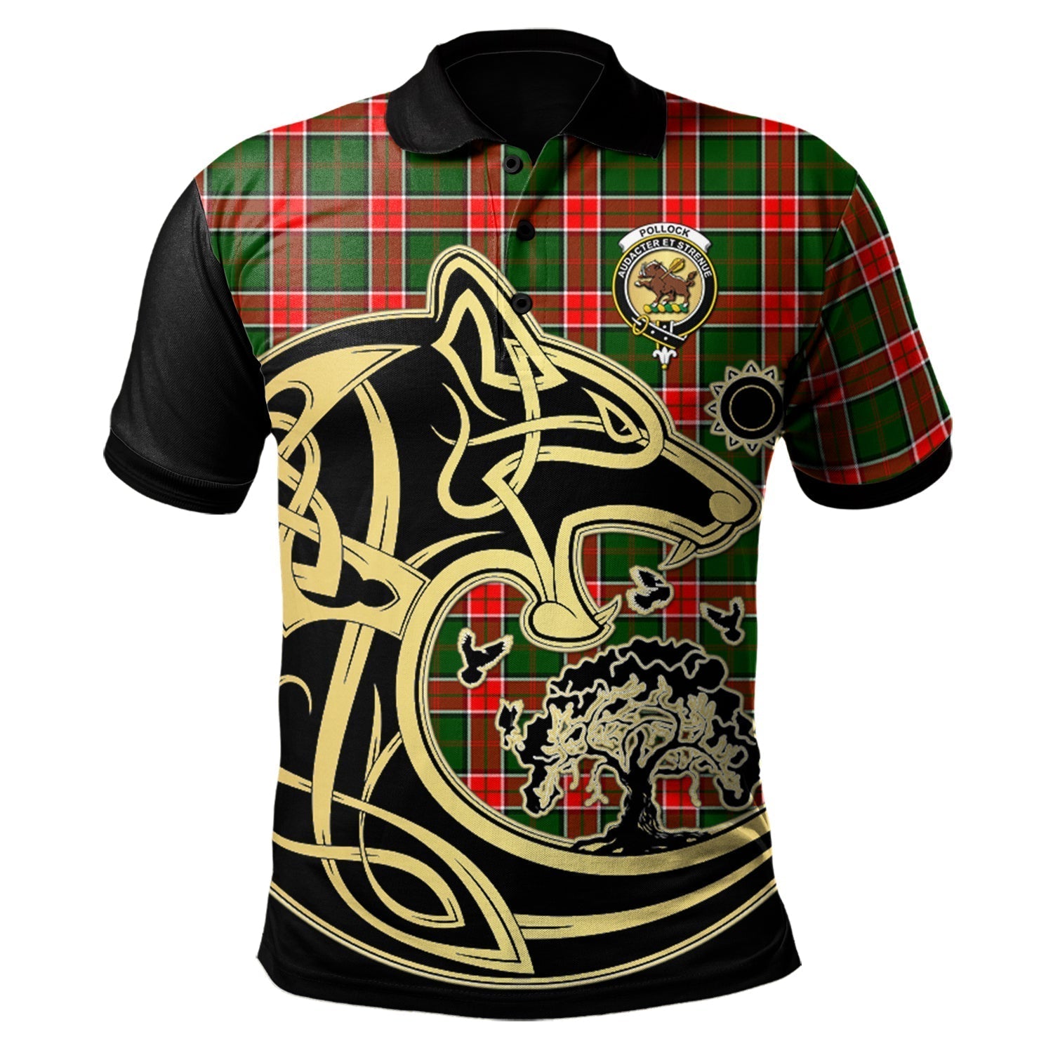 scottish-pollock-modern-clan-crest-tartan-celtic-wolf-style-polo-shirt