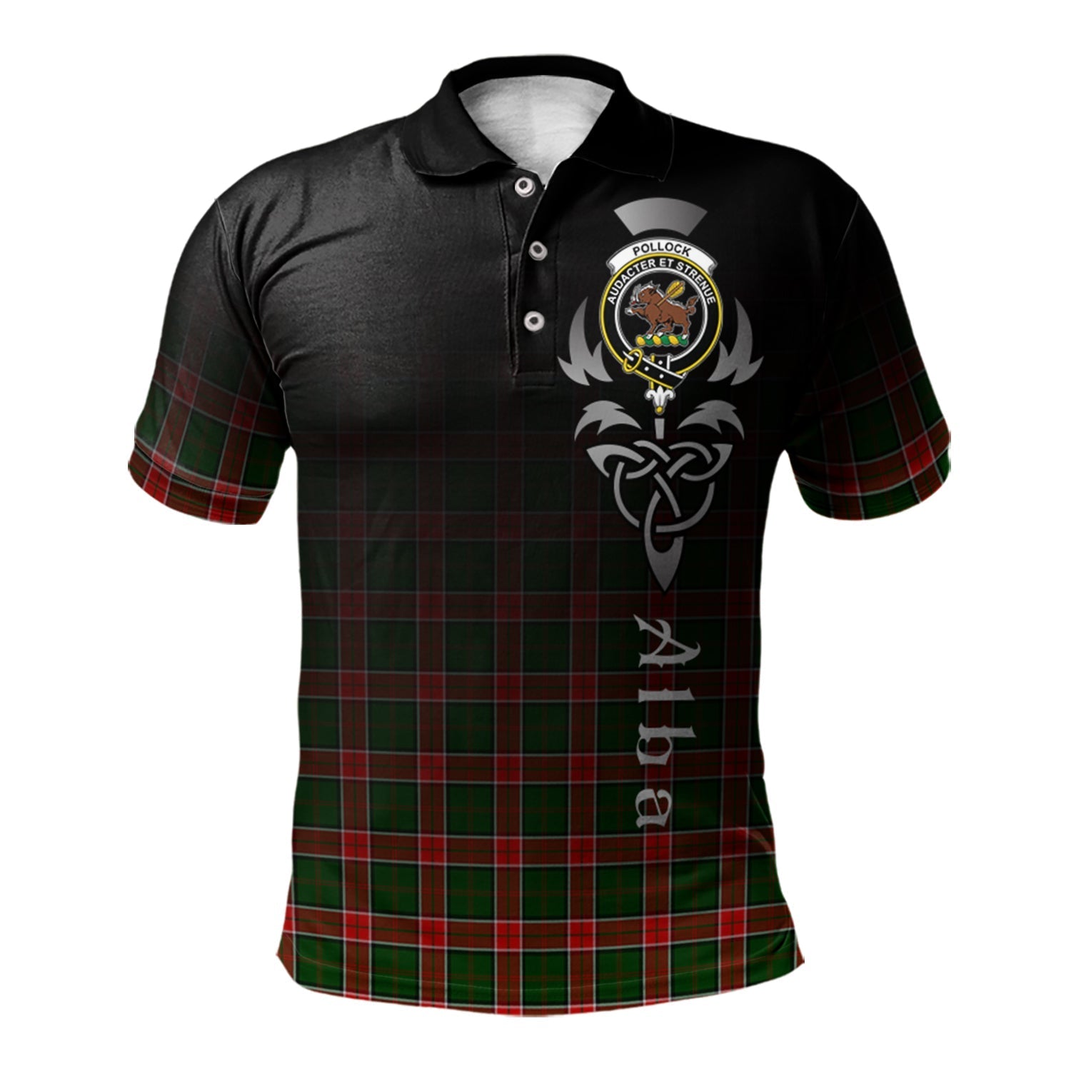 scottish-pollock-modern-clan-crest-tartan-alba-celtic-polo-shirt