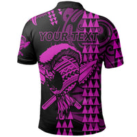 Custom Hawaii Polynesian Warrior Kakau Polo Shirt Purple LT6 - Wonder Print Shop