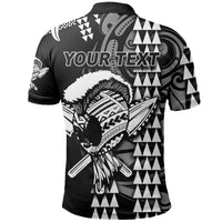 Custom Hawaii Polynesian Warrior Kakau Polo Shirt White LT6 - Wonder Print Shop