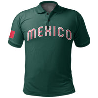 (Custom And Number) Baseball 2023 Mexico Polo Shirt Green Style LT6 - Wonder Print Shop