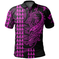 Custom Hawaii Polynesian Warrior Kakau Polo Shirt Purple LT6 - Wonder Print Shop