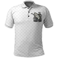 Custom Fishing Man Trip Polo Shirt White Style LT6 - Wonder Print Shop