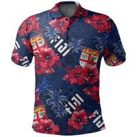 Hibiscus Fiji Polo Shirt Hawaii Style No.2 LT6 - Wonder Print Shop