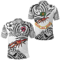 Custom Fiji Rewa Rugby Union Polo Shirt Unique Vibes White LT8 - Wonder Print Shop
