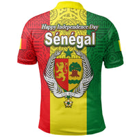 Senegal Polo Shirt Independence Day African Pattens LT6 - Wonder Print Shop