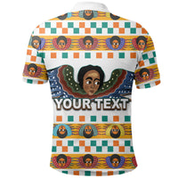 Custom Ethiopia Polo Shirt Ethiopian Church Angels White LT6 - Wonder Print Shop