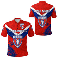 Papua New Guinea Central Dabaries Polo Shirt Rugby Red LT8 - Wonder Print Shop