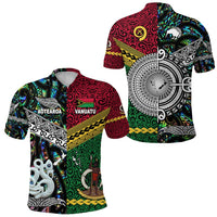 Vanuatu New Zealand Polo Shirt Together Paua Shell LT8 - Wonder Print Shop