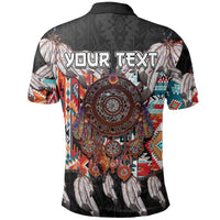 Custom Native American Polo Shirt Native Patterns Dreamcatcher LT6 - Wonder Print Shop