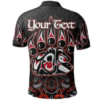 Custom Canada Haida Polo Shirt Bear LT6 - Wonder Print Shop