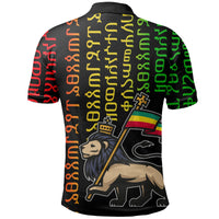 Ethiopia Polo Shirt Ethiopia Alphabet Patterns LT6 - Wonder Print Shop