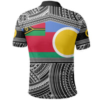 Custom Shefa Province Polo Shirt Of Vanuatu Polynesian Patterns Black And White Style LT6 - Wonder Print Shop