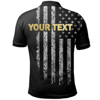 Custom American Flag Polo Shirt Father Day Vinage LT6 - Wonder Print Shop