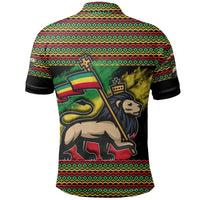 Ethiopia Polo Shirt Version Lion Of Judah Grunge LT6 - Wonder Print Shop