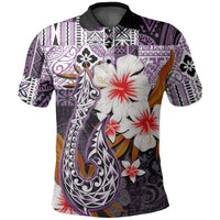 Custom Hawaii Fish Hook Polo Shirt Purple Style LT6 - Wonder Print Shop
