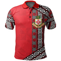Kolisi Tonga Polo Shirt Tonga Patterns Style 1966 1972 LT6 - Wonder Print Shop