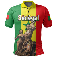 Senegal Polo Shirt Independence Day African Renaissance Monument LT6 - Wonder Print Shop