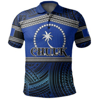 Custom Chuuk Polo Shirt Polynesian Patterns LT6 - Wonder Print Shop