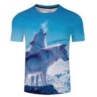 Snow Wolf 3D Print Native American T Shirt LT10 - Wonder Print Shop