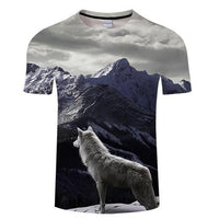 Wolf Mountains 3D Native American T Shirt LT10 - Wonder Print Shop