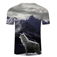 Wolf Mountains 3D Native American T Shirt LT10 - Wonder Print Shop