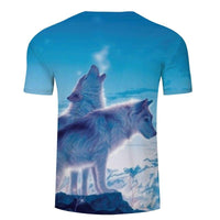 Snow Wolf 3D Print Native American T Shirt LT10 - Wonder Print Shop