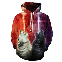 Wolves Lava 3D Native American Hoodies LT10 - Wonder Print Shop