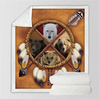 wolf-animal-dreamcatcher-blanket-native-american-style