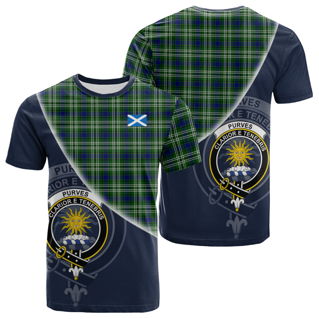 scottish-purves-clan-crest-tartan-scotland-flag-half-style-t-shirt
