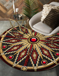 naumaddic-arts-red-stone-and-dark-gray-native-american-design-round-carpet