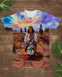 Native American Chief All over T Shirt LT10 - Wonder Print Shop